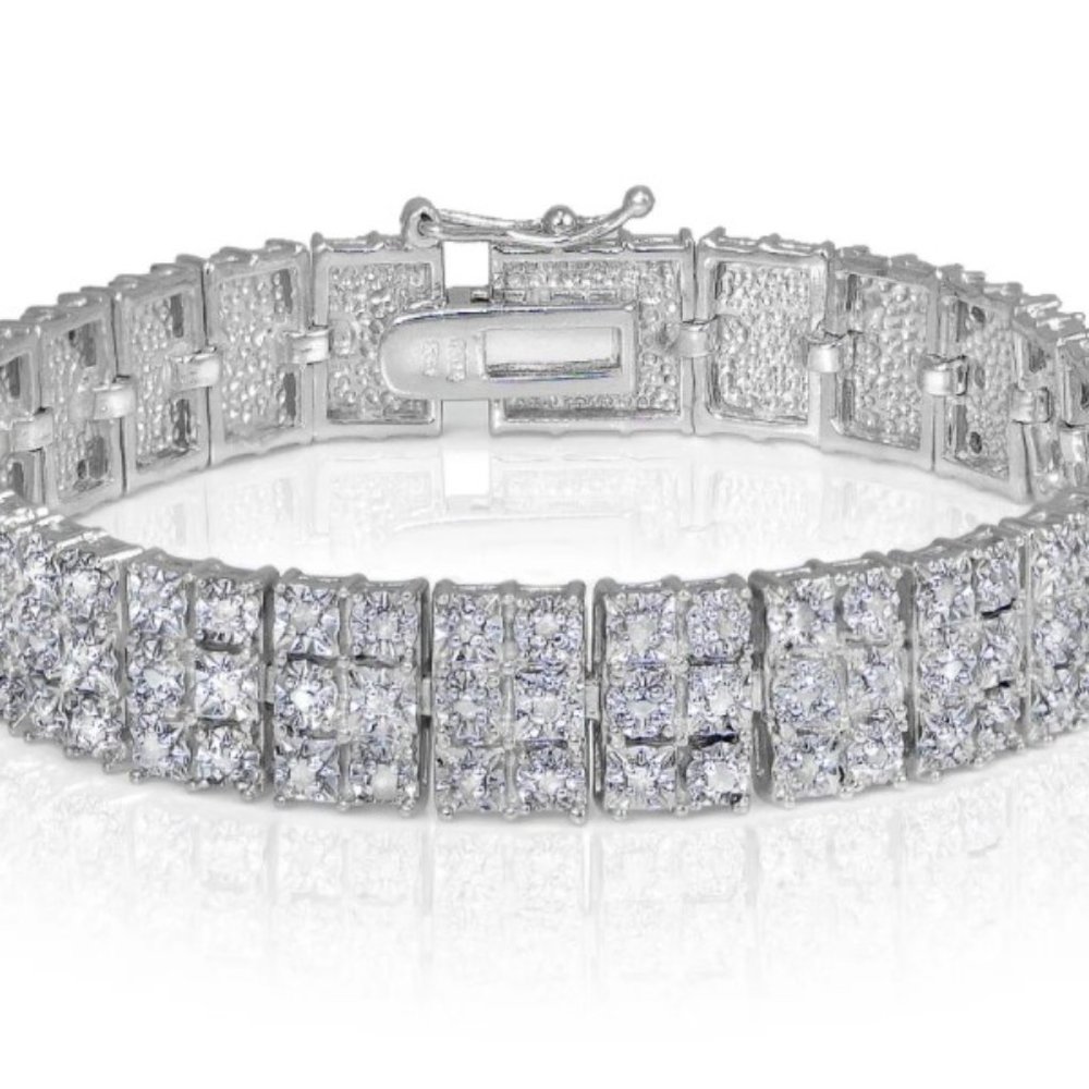 Women's 1.00 Carat Diamond Miracle 3 Row Tennis Br